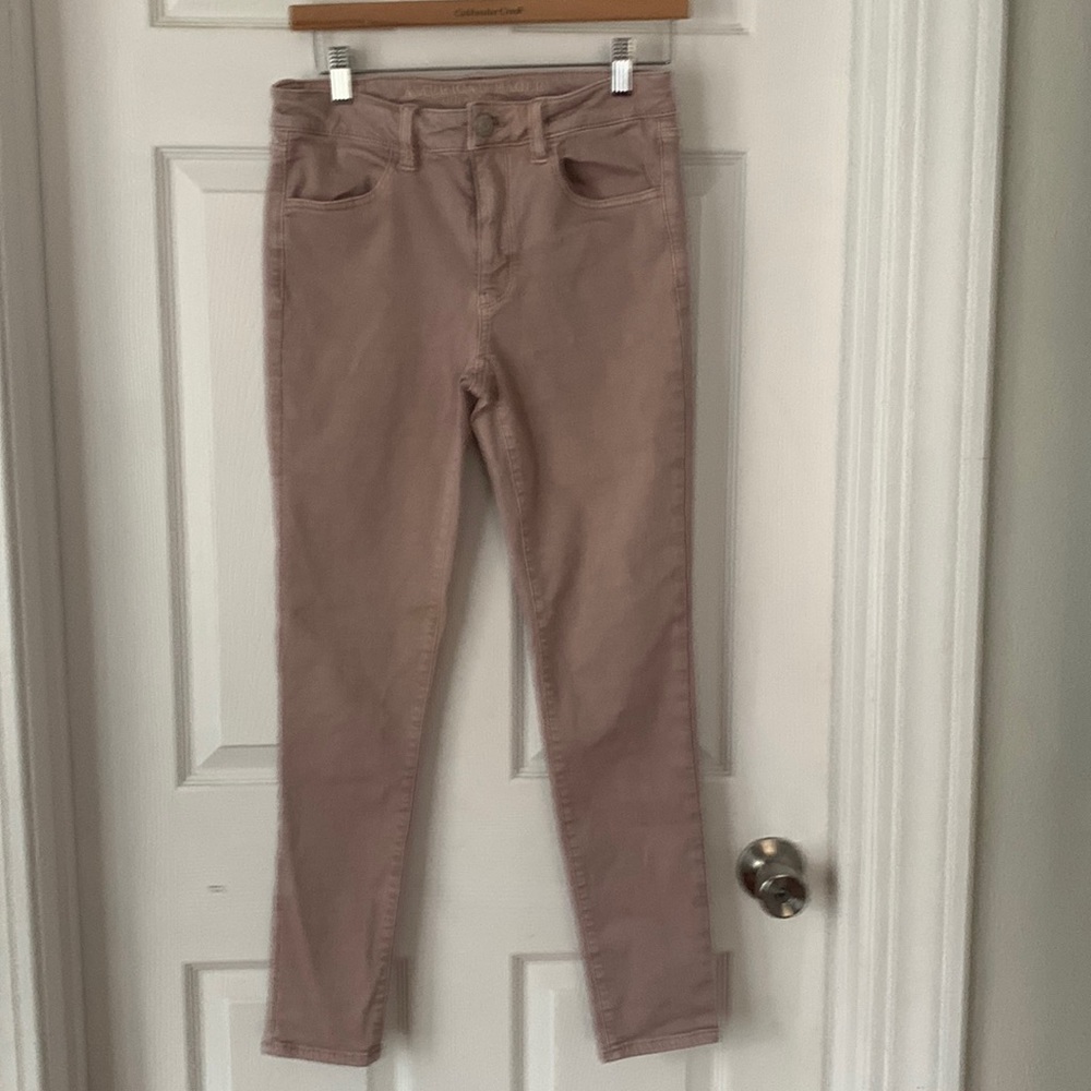 American Eagle Hi-Rise Rose Pink Jegging Size 6 #167